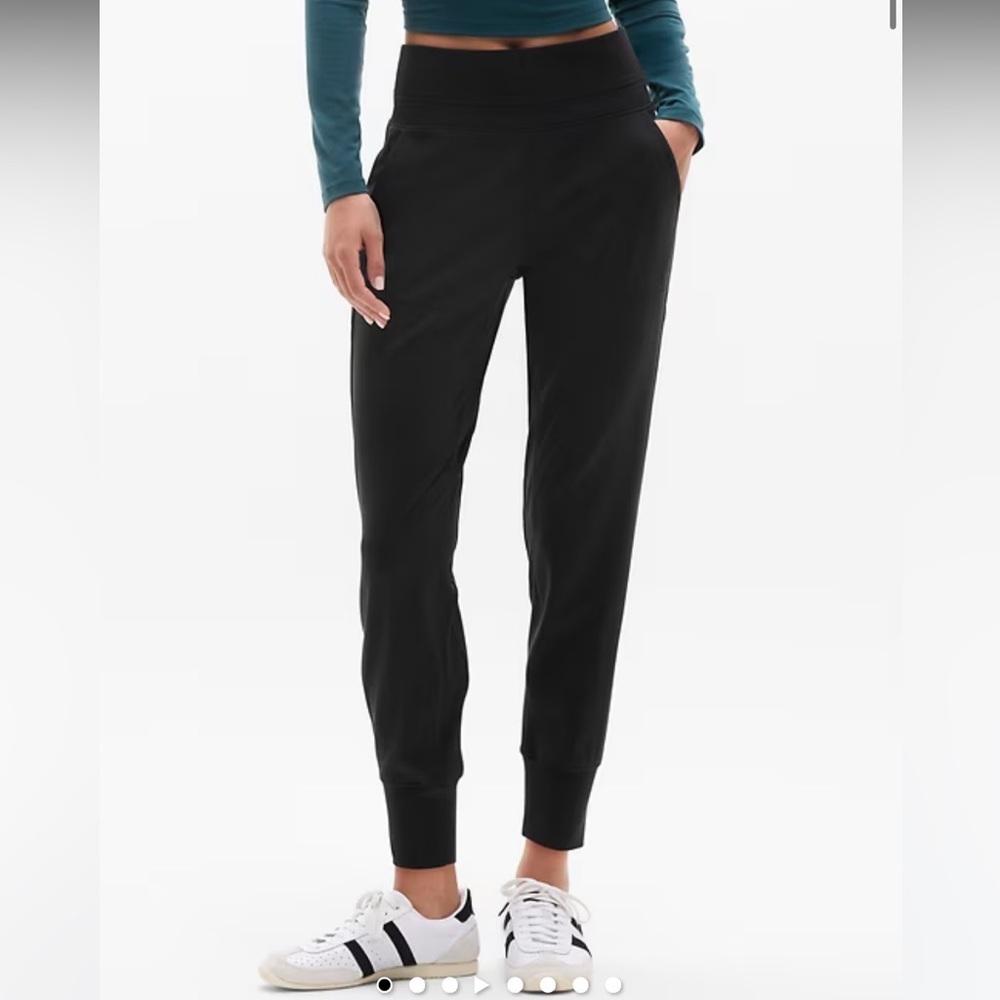 Athleta Black Venice High Rise Jogger Pants Athleisure Casual Size Small